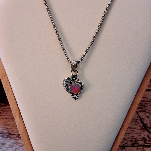 💥 Sterling Silver & Peruvian Pink Opal Jewelry Set – Timeless Elegance - Picture 7 of 14